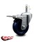 Service Caster 4'' Solid Poly Wheel Swivel 7/16'' Stem Caster with Total Lock Brake SCC-GRTTL20S414-SPUS-716138 - alternate 2